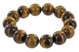 10mm Round Tiger eye Gemstone Stretchable Bracelet One Size Fits For All