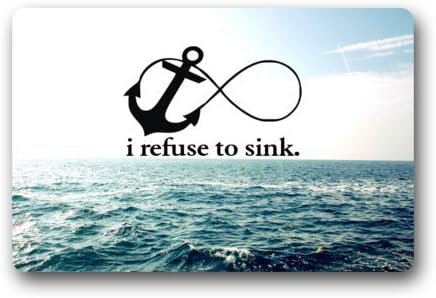 i refuse to sink Durable Heat-resistant Indoor/Outdoor Doormat