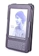 Duragadget Genuine Leather Case & Cover With Stand for Kindle 3 - Black