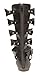 Bella Marie Glad-1K Kids Gladiator Buckled Ankle Strap Zip Closure Knee PU Sandal Boots