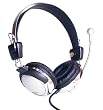 Frisby Super Bass Computer Headphone Microphone Combo with In-line Volume Control