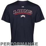 NCAA Under Armour Loyola Marymount Lions Navy Blue HeatGear Training Performance T-shirt