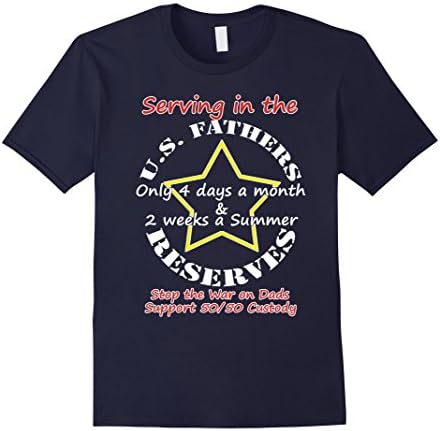 Men's The US Fathers Reserves T Shirt Medium Navy