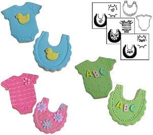 Autumn Carpenter Designs Baby Cookie Cutter &amp; Impression Mat Set - Mini