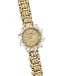 GENEVE Women's 14K Yellow Gold Watch with Genuine Diamond Bezel. Model: GE-101509A