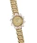 GENEVE Women's 14K Yellow Gold Watch with Genuine Diamond Bezel. Model: GE-101509A