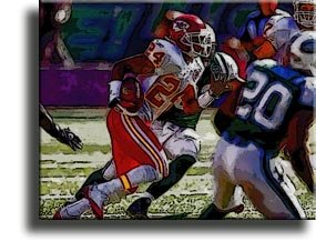 Completely Handpainted American Football Sport Painting, Custom Order FL3108, Oil on Canvas, with Option to Paint Jerry, Brett & Co. from Any Other Favorite Photograph or Picture, Unframed, Size 18