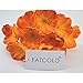 FatColo Artificial Poppy Flowers, Fresh Artificial Mini Real Touch PU/Latex Corn Poppies Fake Flowers Bouquet for Decor(Orange, Piece of 10)