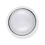 Sea Gull Lighting 8323-15 Single-Light Piedmont Outdoor Wall Lantern with Frosted Ribbed Glass, White Powder Coat