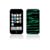 Belkin Silcone Sleeve Case for iPod touch 2G, 3G (Black/Green)