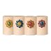 Wilco Imports Assorted Colors Flower Candle Pin, 1-1/2-Inch by -3/4-Inch by 1-Inch, Set of 4
