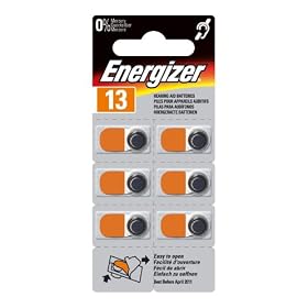 Energizer hearing-aid battery ZA13 x6