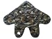 GoBaby Teddy Toes Couture Fleece Blanket with Feet, Green Camo, 2 (6-18 months)
