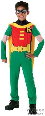  Kid's Robin Teen Titan Costume (Size:Medium 8-10)