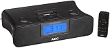 AEG SRC 4321 iPod-Lautsprechersystem (UKW-/MW-Tuner, Wurfantenne, Ladefunktion, Uhr, Weckfunktion, AUX-In Adapterkabel) schwarz
