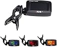 Aroma AT-200D Universal Portable Clip-on Electric Tuner Three Colors Backlit Screen for Guitar Chromatic Bass Ukulele