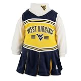 adidas West Virginia Mountaineers Infant Two-Piece Cheerleader Dress by Football Fanatics