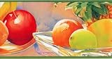 Green Tropical Fruit Wallpaper Border