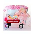 On Sale The 'All Girl' Baby Shower Gift Basket Wagon, 1