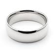 14K White Gold Men's & Women's Wedding Bands 6mm comfort-fit