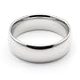 18K White Gold Men's & Women's Wedding Bands 6mm comfort-fit light, 5