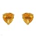 Stud Earrings With 2.70ctw Genuine Citrines Beautifully Crafted in 14K Yellow Gold Length 8.5mm