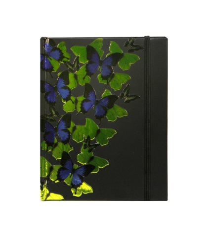 Markings by C.R. Gibson Butterflies Bookbound Journal, Black (MGG-8122)