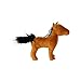 MIGHTY- Farm Junior Horse - Squeaker-Multiple Layers. Made Durable, Strong & Tough. Interactive Play Dog Toy (Tug, Toss & Fetch). Machine Washable & Floats