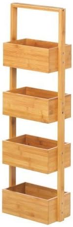 Home Locomotion Rectangular 4-Tier Spa Tower Bamboo