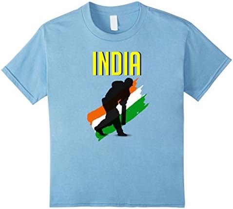 Kids India Cricket Jersey Batsman Shirt 4 Baby Blue