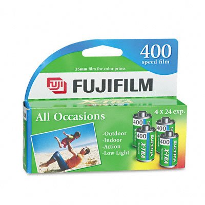 Fujifilm Superia X-TRA 400 - Color print film - 135 (35 mm) - ISO 400 - 24 exposures - 4 rolls