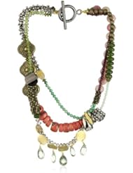 Tova Jewelry" Neon brights "Multi Media Necklace