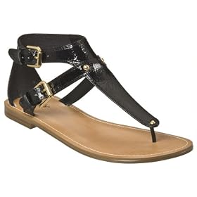 Women's Mossimo® Penina Gladiator Sandals - Black Patent