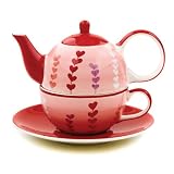Hues&Brews Tea For 1, Heart Vines