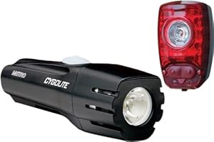 Cygolite Metro 300 Lumen Headlight/Hotshot Taillight USB Rechargeable Bicycle Light System, Black