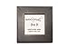 3x3 Solid Wood Made in USA Picture Frame with 1 Inch Border (Gallery Collection) - Black