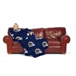 St. Louis Rams Adult Comfy Throw Blanket with Sleeves