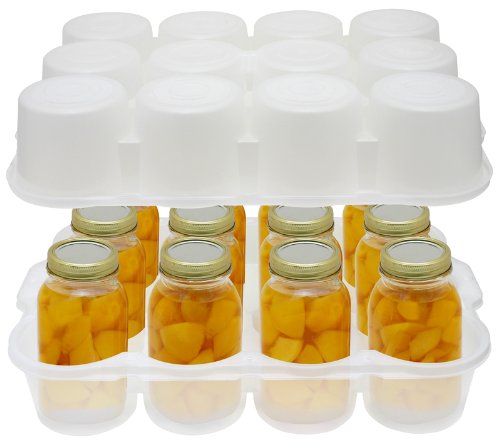 JarBox Canning Jar Storage Container or Tote, Quart Size-image