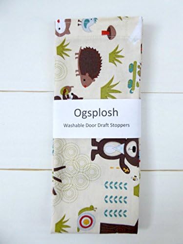 Door Draft Stopper, EMPTY, Cream Woodland Door Snake. A71,49