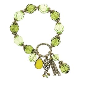 Brianna Collection Garden Hues Stretch Bracelet by 1928 Jewelry