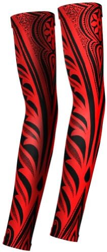 Workout Clothes: YMX MadKool Arm Warmers Red Living Sun, S/M