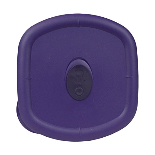 PYREX Storage Deluxe Plum 4.5-cup Square Plastic Cover