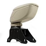 Beige Big Storage Armrest Box Center Console Universal Fit 