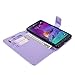 Samsung Galaxy Note 4 Case-Cellularvilla Pu Leather Wallet Card Flip Open Pocket Case Cover Pouch For Samsung Galaxy Note 4 SM-N910S / Note 4 SM-N910C (Purple Glitter)