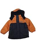 iXtreme - Boys Hooded Winter Jacket, Orange, Navy (Size 5)