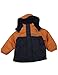 iXtreme - Boys Hooded Winter Jacket, Orange, Navy (Size 5)