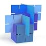 Fat Brain Toys Dado Squares--blues