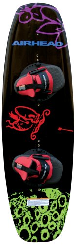 Kwik Tek Airhead Heart Attack Wakeboard with Wrap Binding (135cm)