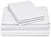 Amazon Brand – Pinzon 400-Thread-Count Hemstitch Egyptian Cotton Sheet Set - King, White