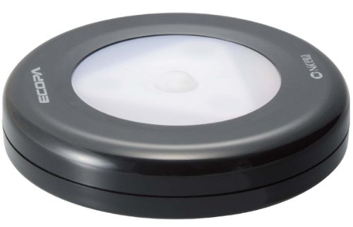 日本セラミック 乾電池式LED人感センサー付ライト【エコパフィノ】 ブラック SL-670-BK